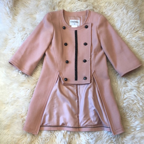 Chanel 2012 Spring Runway Hi-Lo Pink wool Jacket 38 - Picture 3 of 14